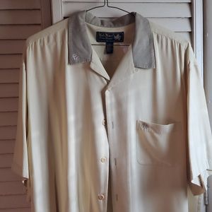 Nat Nast Men's XL Button Down  100 % Silk
